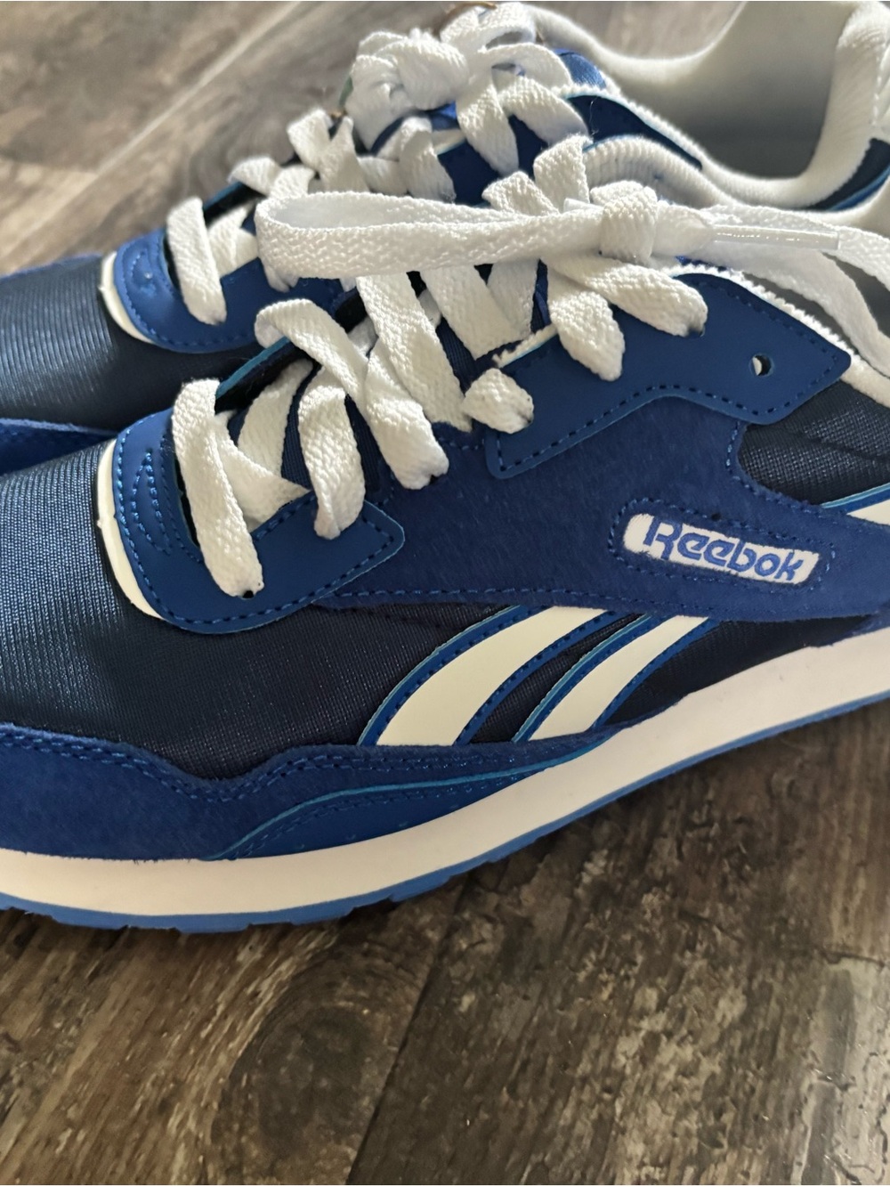 Reebok Blue & White retro Low-Top Sneakers